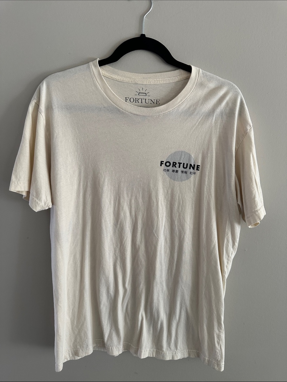 Cream Fortune graphic shirt